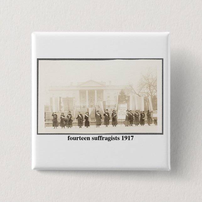 14 Suffragists, 1917 15 Cm Square Badge (Front)