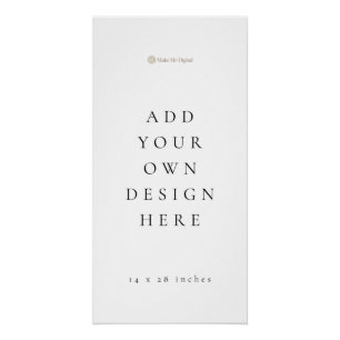 14 x 28 inches Long Seating Chart (Glossy finish)