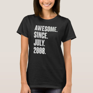14 Year Old 14th Birthday Awesome Since July 200 T-Shirt