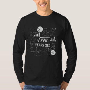 14 Year Old Bday Geeky Math 14th birthday Gift T-Shirt