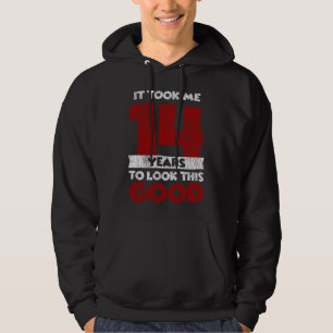 14 Year Old Bday Took Me Look Good 14th Birthday Hoodie