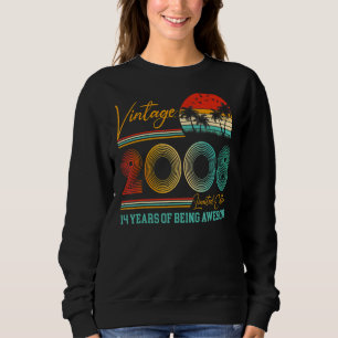 14 Year Old Boys Girls Vintage 2008 14th Birthday Sweatshirt