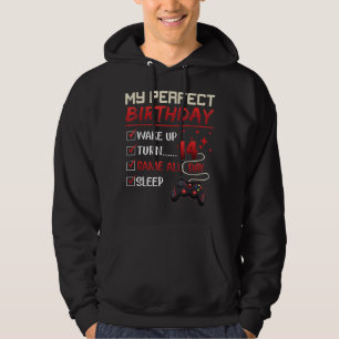 14 Year Old Gamer Gift Boy Teen 14th Perfect Birth Hoodie