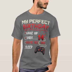 14 Year Old Gamer Gift Boy Teen 14th Perfect Birth T-Shirt