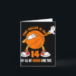 14 Year Old Happy 14th Birthday Basketball 14th Bi Card<br><div class="desc">14 Year Old Happy 14th Birthday Basketball 14th Birthday Tank Top</div>