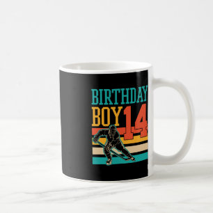 14 Year Old Ice Hockey Themed 14th Birthday Party Coffee Mug