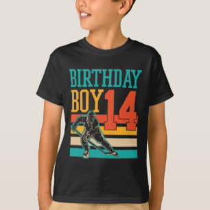 14 Year Old Ice Hockey Themed 14th Birthday Party T-Shirt