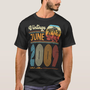 14 Years Old Birthday  Vintage June 2009 Girls Boy T-Shirt