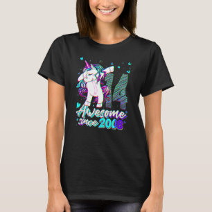 14 Years Old Unicorn Dabbing 14th Birthday Unicor T-Shirt