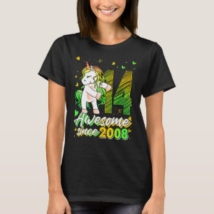 14 Years Old   Unicorn Flossing 14th Birthday Unic T-Shirt