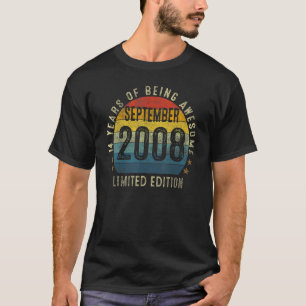 14 Yr Old  September 2008  14th Birthday T-Shirt