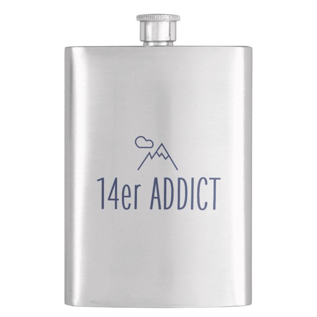 14er Addict Hip Flask (Front)