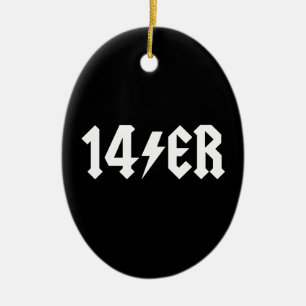 14er ceramic tree decoration