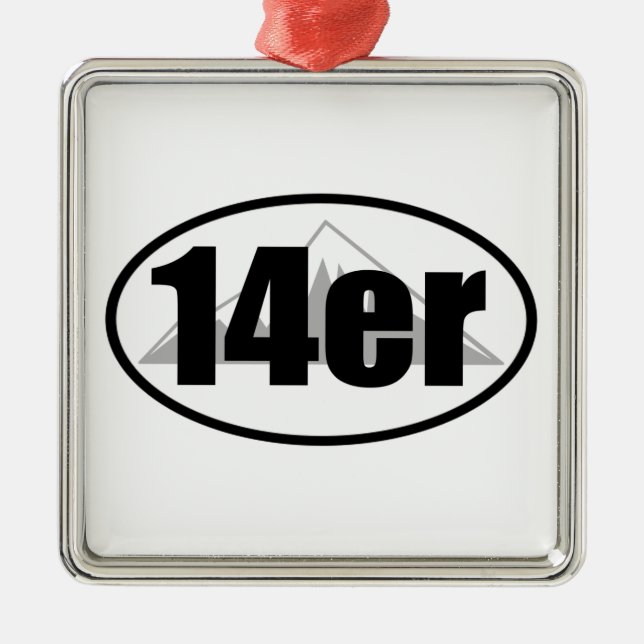 14er metal tree decoration (Front)