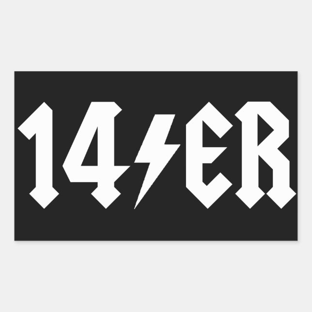 14er rectangular sticker (Front)