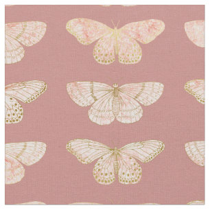 14k + Rose Gold Marble Butterfly DIY By The Yard Fabric