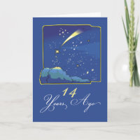 14th Adoption Anniversary with Stars and Night Sky
