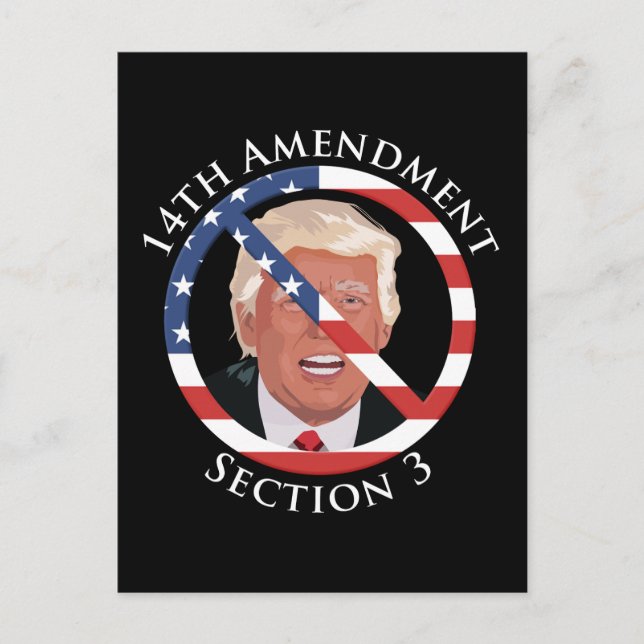 14th Amendment Anti-Trump Postcard (Front)