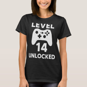 14th B-Day Gamers Gift 14th Birthday Girls Boys Bo T-Shirt