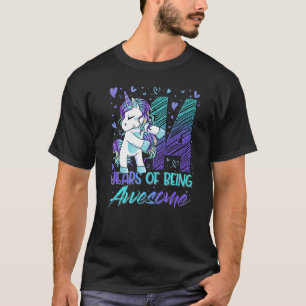 14th Birthday 14 Year Old Girl Flossing Unicorn P T-Shirt