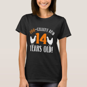 14th Birthday 14 Years Old Chicken Farmer chicken T-Shirt