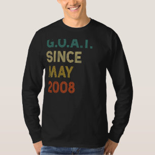14th Birthday 14 Years Old Goat Since May 2008 T-Shirt