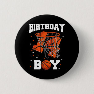 14th Birthday Basketball  Kids 6 Cm Round Badge
