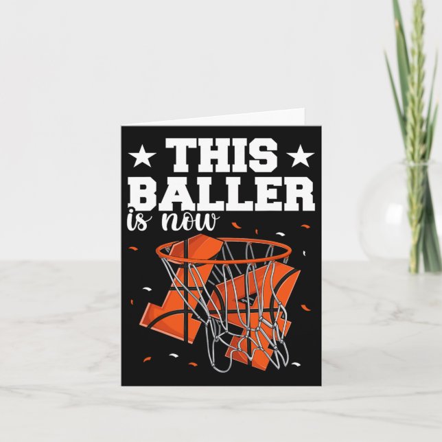 14th Birthday Bysketbyll Boys  Card (Front)