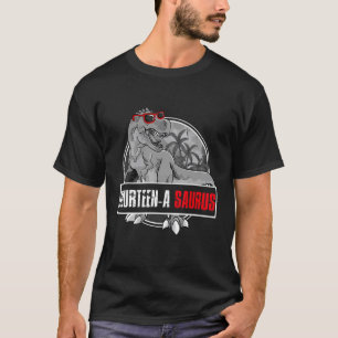 14th Birthday Dinosaur 14 Year Old Boys Awesome Si T-Shirt