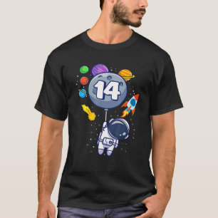 14th Birthday For Children 14 Years Old Of Astrona T-Shirt