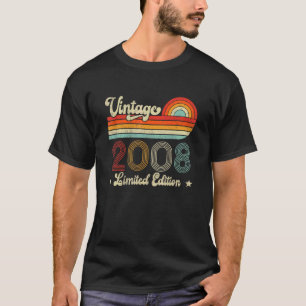 14th Birthday Gift Vintage 2008  14 Year Old T-Shirt
