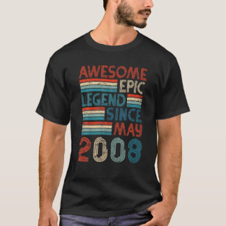 14Th Birthday Gifts Awesome Epic Legend Since May T-Shirt