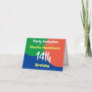 14th Birthday Invitation