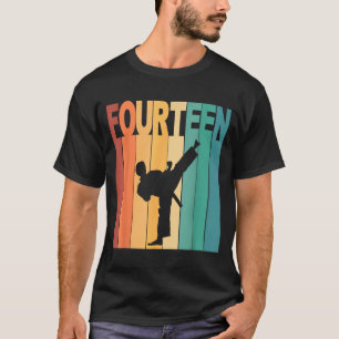 14th Birthday Karate Taekwondo Theme 14 Year Old T-Shirt