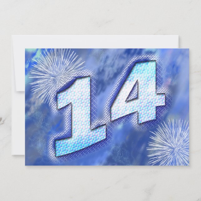 14th Birthday Party Invitation (Front)