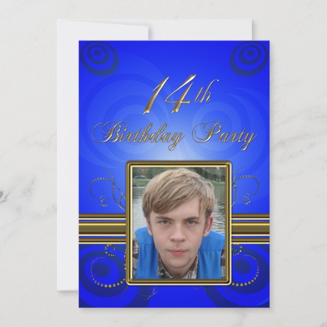 14th Birthday party Invitation (Front)
