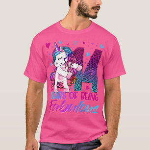 14th Birthday Shirt 14 Year Old Girl Flossing Unic