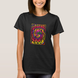 14th Birthday Tie Dye Decoration Legend Since Sept T-Shirt