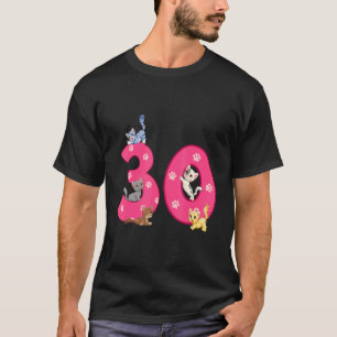 14th Cat Birthday Celebrant 14 Year Old Kitten Bda T-Shirt