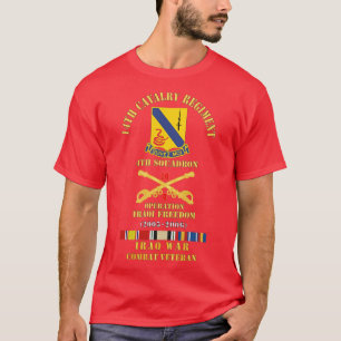 14th Cavalry Regiment w Cav Br 4th Squadron OIF 20 T-Shirt