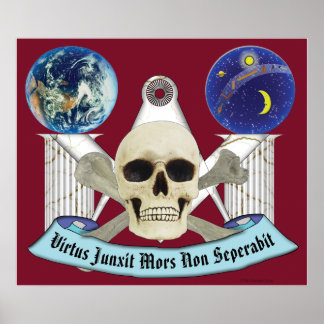 14TH DEGREE SKULL POSTER