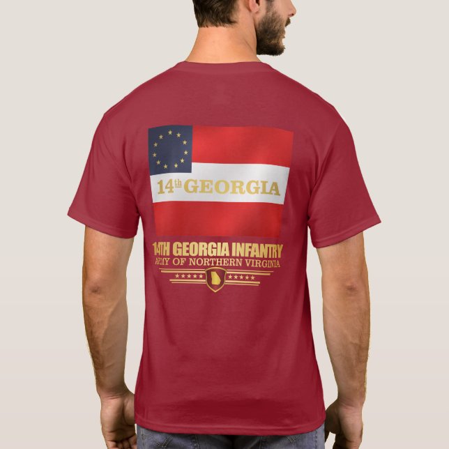 14th Georgia Infantry T-Shirt (Back)