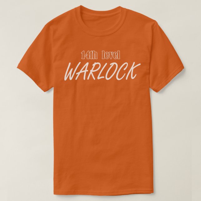14th level warlock T-Shirt (Design Front)