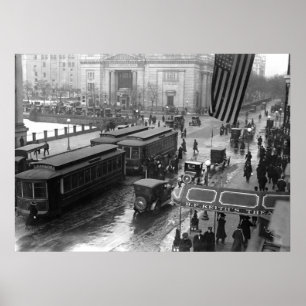 14th Street, Washington, D.C.: 1918 Poster