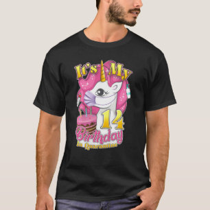 14th Unicorn Birthday Quarantine 2021 Social Dista T-Shirt