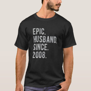 14th Wedding Anniversary For Him Epic Husband Sin T-Shirt
