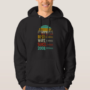 14th Wedding Anniversary Funny Best Wife Since 200 Hoodie