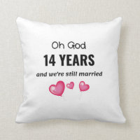 14th Wedding Anniversary Funny Gift for Him or Her