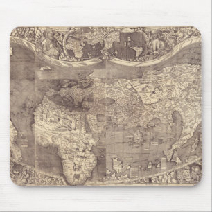 1507 Martin Waldseemuller World Map Mouse Pad