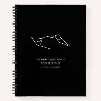 1508 Michelangelo's Creation of Adam Minimalist Notebook